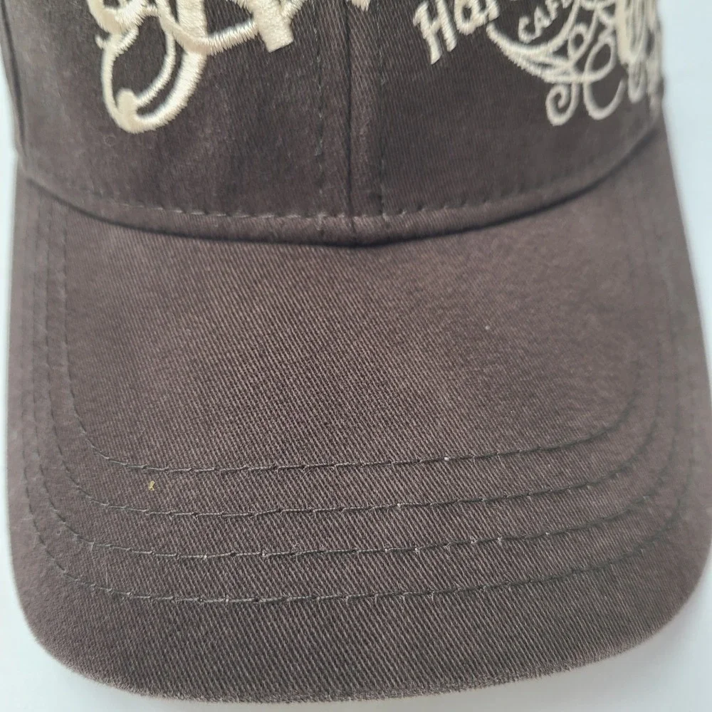 Hard Rock Cafe Hat Fitted (Seems S-M) Brown Washington DC Travel Souvenir‎ Men